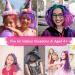TALLSOCNE Hair Chalk for Kids - 8-Color Non-Sticky Washable Hair Dye for Girls with Dark Hair Blonde - Vibrant Temporary Hair Color, Washes Out with Shampoo - Buy Online on GoSupps.com