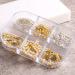 Pearl Claw Chain Nail Charms Set - 6 Grids 3D Rhinestone Glitter Sequins Bracelet Chain Nail Art Decals - Nail Studs and Rhinestones for Decoration - Buy Online on GoSupps.com