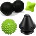 Trigger point presser massager pain-free presser set trigger things self-massage massage ball massage stick for muscle pain and tension in the shoulder neck arms back and legs green