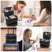 LIONVISON Double Layer Nail Polish Storage Bag - Holds 30 Bottles Gel Polish, 1 LED Lamp - Travel Makeup Organizer in Black - Buy Online on GoSupps.com