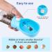 Colorday Handheld Dog Feeder Treat Dispenser with Clicker & Pouch - Blue (6.7 OZ) | For Training Walking Hiking Travel - Buy Online on GoSupps.com