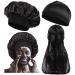 Silk Bonnet for Men Curly Hair Men Bonnet Pack of Silk Sleep Cap Du Rag Wave Caps for Men 360 Matching Durag and Bonnets Set of 3 Set B