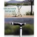 Canes Old Man Walking Stick with Seat Multifunctional Crutches Three-Legged Folding Chair with LED Lights Lightweight Walking Stick for The Elderly Handmade Smooth Sailing - Buy Online on GoSupps.com