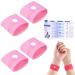 Motion Sickness Bands for Kids 2 Pairs Travel Sickness Relief Wristbands Anti-Nausea Wristbands Wrist Bands Bracelet for Little Kids Girls Boys Travel Sea Car Fly Sickness Pink+pink