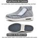 JITUUE Men's Memory Foam Diabetic High-Top Wide Walking Shoes - Grey, Size 13 - Buy Online on GoSupps.com