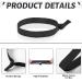 50 Pcs Black Knotted Men's Hair Ties - Elastic Flat Hair Bands for Man Bun, No Crease Holders and Accessories for Thick Long Hair Men - Buy Online on GoSupps.com