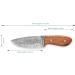 Perkin Damascus Hunting Knife - Premium Damascus Steel with Sheath | International Shipping - Buy Online on GoSupps.com