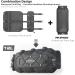 Rhinowalk Waterproof Bicycle Handlebar Bag - 12L Front Pocket & Storage Roll Bag for Bike Packing - Black - Buy Online on GoSupps.com