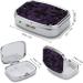 Purple Black Goth Spooky Pill Box | Cute Square Portable Tablet & Vitamin Organizer for Purse - Buy Online on GoSupps.com