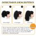 NICENEEDED 6Inch Curly Drawstring Ponytail Afro Fluffy Kinky Synthetic Ponytails Extensions for Black Women Loose Wave Natural Black Short Mini Hair Buns Wig Hair Extensions for Daily Use - Buy Online on GoSupps.com