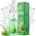 Aloe vera gel pure aloe vera gel portable for dry stressed skin & sunburn - 100% natural after sun lotion calming and nourishing moisture cream for face body hair 100ml 100 ml (1 Pack)
