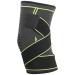Knitted Kneepad Fastening System Design Knee Brace Antislip Strip for Man for Outdoor (M) grass Green M grass Green