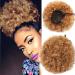SEGO Afro Hair Puff Extensions - Curled Ponytail | Heavy Brown Mix & Honeyblond | 65g Kinky Curly Hair - Buy Online on GoSupps.com