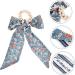 minkissy Floral Headband Hair Ribbons Satin Ribbon Bow Hair Rope Girl Bows for Hair Blue Scrunchie Retro Hair Rope Hair Accessories Hair Tie Retro Hair Tie Miss Fabric Holder Flowers - Buy Online on GoSupps.com