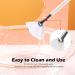 Soft N Style Taklon Fan Mask Brush - Acid Applicator for Glycolic Peel & Masques (Pack of 2 White) | International Shipping Available - Buy Online on GoSupps.com