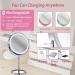 8'' Rechargeable Lighted Makeup Vanity Mirror with 1X/10X Magnification - Touch Sensor Dimming, 3 Colors, 360 Rotation - Cordless - Buy Online on GoSupps.com