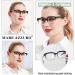 MARE AZZURO Oversized Reading Glasses for Women | Stylish Readers 02-Black-Clear | Available in Various Strengths from 0 to 6.0 - Buy Online on GoSupps.com