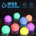 OSALADI Floating Pool Lights Rechargeable Color Changing Pool Ball Lights with Remote IP68 Waterproof LED Glow Floating Night Lights for Pond Garden Party 4 Pack - Buy Online on GoSupps.com
