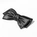 Black Satin Bow Barrette - Handmade Hair Clip for Girls & Women | 90's Summer Decor Accessory | Birthday Gift - Buy Online on GoSupps.com