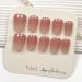 DMQ Semi Cured Nail Wraps Soft Self-Adhesive Gel Nail Stickers Long Lasting Gel Nail Polish Strips French Tip Stickers French Manicure Stickers Set with Nail Art Tools (Pink Tip) - Buy Online on GoSupps.com