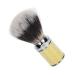 Nylon Beard Foam Brush - Improved Foaming Curved Handle Gold Synthetic Brush for Clean Beard Care - International Shipping Available - Buy Online on GoSupps.com