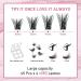 180 Pcs Cluster Lashes DIY Eyelash Extension Individual Lashes D-10-16 Mix - Easy to Apply at Home | Volume Thin Band Lash Clusters - Buy Online on GoSupps.com