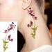 COKTAK 3D Watercolor Lavender Flower Temporary Tattoos - 12 Piece Set for Women | Body Art Arm Fake Flora Adults Tattoo Sticker - Waterproof Girls Tatoos - Buy Online on GoSupps.com