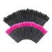 200 PCS Disposable Crystal Eyelash Mascara Brushes Wands (Black and Rose)