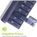 Shop Auvon 7-Day Pill Organizer | Moisture-Resistant Tablet Box | Portable 2-Compartment Medication Container (Dark Blue) - International Shipping Available - Buy Online on GoSupps.com