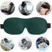 Shop 3D Blackout Eye Mask for Sleep - Comfortable Sleep Masks for Men & Women | Dark Green - International Shipping Available - Buy Online on GoSupps.com