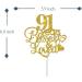 Tenhaisi Gold Glitter 91 Years Blessed & Loved Cake Topper - 91st Birthday / 91st Anniversary Cake Topper - Happy 91 Birthday Decoration - 91st Birthday / 91st Anniversary Party Decoration - Buy Online on GoSupps.com