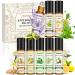 Copower 8x10ml natural essential oil roll-on pulse point aromatherapy gift set-sweet dreams relaxation fear Lavender vanilla gardenie ylang-ylang lemon mint tea tree incense oil incense 1.25 ml (8 Pack)