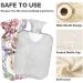 Shop Naanle 2L Hot Water Bottle with Floral Cover - Pain Relief & Therapy for Back Hands and Feet - Buy Online on GoSupps.com