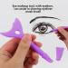 Silicone Eyeliner Tool | Silicone Eyeliner Stencil Lipstick Wearing Aid Face Cream Applicator Easy Makeup Tool Eyeliner Applicator Tool for Makeup Coatuiyo - Buy Online on GoSupps.com