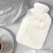 KEPLIN Cosy Hot Water Bottle with Plush Cover & Bobble - Relieves Body Aches & Pains Washable Safe & Durable Heating Pad - Ideal Cosy Nights & Gifts - Large 2L (Cream) Cream Plush - Buy Online on GoSupps.com
