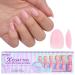 Bartbox Almond Soft Gel Nail Tips For Geln gel Full Cover Nageltips Extra Short Almond Nail Tips Re-Designed Xcoattips Pink Press On Nails Short Artificial Nail Singers for Nail Extensions XXS Mandel Pink