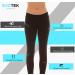 Bodtek Women's Thermal Underwear Pants | Fleece Lined Base Layer Bottom - Black, Medium - Buy Online on GoSupps.com