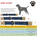 Yudote Soft Dog Collar - Natural Cotton for Sensitive Skin Medium Calm Dogs - Oxford Blue (1 Pack) - Buy Online on GoSupps.com