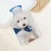 White Puppy Hot Water Bottle with Plush Cover - Cute Bed Warmer for Adults & Kids | 26.5x15.3cm - Buy Online on GoSupps.com
