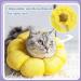 Soft Adjustable Cat Recovery Collar | Leak Protection & Comfort | Sunflower Design (Neck 8-25cm) - Buy Online on GoSupps.com