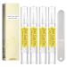 4 Pcs Huile Cuticules Ongles Nail Care Pen Huile a Cuticule Ongle Huiles Pour Cuticules Ongles Stylo Hydrate R pare Profondeur Pr vient Craquellement Dess chement Renforce Unisexe Avec Limeongles(2ml)