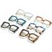 LJCZKA Oversized Blue Light Blocking Glasses for Men & Women | Anti Eyestrain Thick Frame Clear Computer Eyewear - Buy Online on GoSupps.com