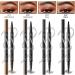 Trailott Eyebrow Pen Trailott Microblading Eyebrow Pencil Waterproof Trailott Eyebrow Pen 4 Fork Tip Trailott Microblading Eyebrow Pen Hellokiss Microblading Eyebrow Pen With 100 Cotton Swabs (4 MIX) - Buy Online on GoSupps.com