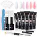 Gellen Poly Nail Gel Kit -Nail Gel Extension Acrylic Nail Kit - 6 Colors Pinks Collection
