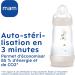 MAM Easy Start Anti-Colic Bottle 0 Months Extra Slow Flow (130ml) Sand - Bottle to Reduce Baby Colic and Discomfort - Breastf - Buy Online on GoSupps.com