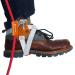 Newdoar foot ascender riser climbing tree tree nurses mountaineering roping quick step equipment climbing device for 8 13 mm rope orange left