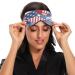 Seamless American Flag Eye Mask | Funny Sleep Mask for Travel & Naps | Adjustable Light Blocking Blindfold for Men & Women - Buy Online on GoSupps.com