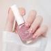 Glitter Nail Polish Nail Varnish - Peeling Off Nail Polish - Quick Drying & Holographic Nail Polish - DIY Home Manicure Polish Nails - Water Based Formula & No Need Baking Nail Polish for Women