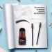 Eyebrow Stamp Shaping Kit with Long-Lasting Buildable Brown Black Powder - Includes 10 Stencils and 2 Pen Brushes - Perfect Gift for Women - Buy Online on GoSupps.com