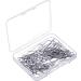 200 Pieces High Temperature Nichrome Wire Jump Rings  21 Gauge with a Plastic Storage Box  U Hanger Hooks for Hobbyists DIY Pendant  Ceramic Ornaments  Fusing in Glass